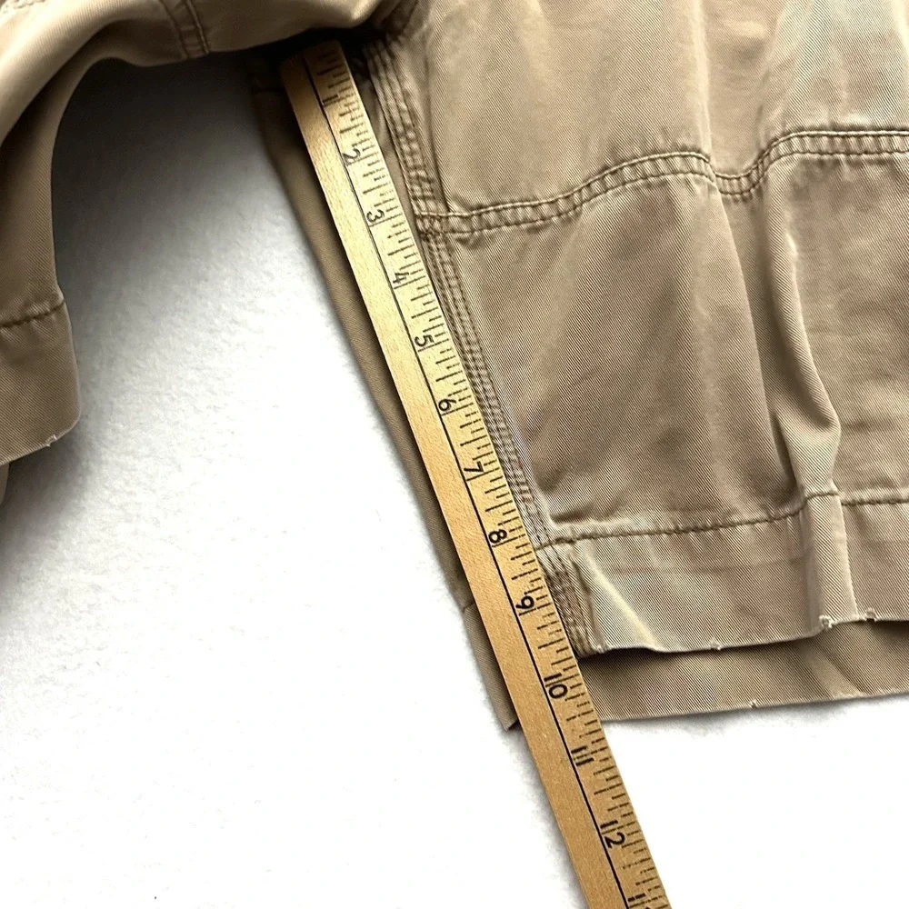 Vintage Polo Ralph Lauren 42 X 10 Khaki Baggy Cargo‎ Shorts Y2K 90s